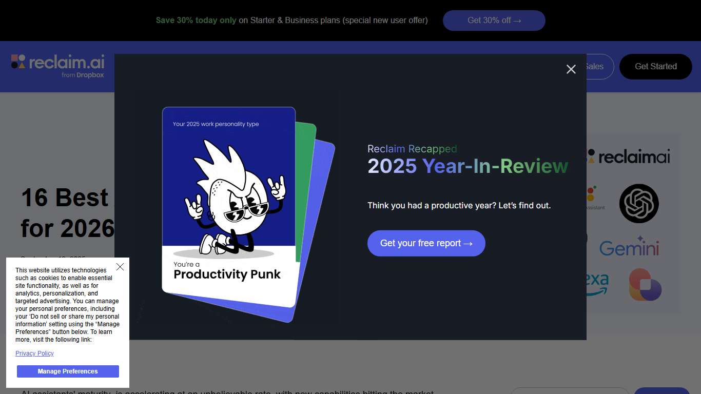 16 Best AI Assistant Apps for 2026 | Reclaim