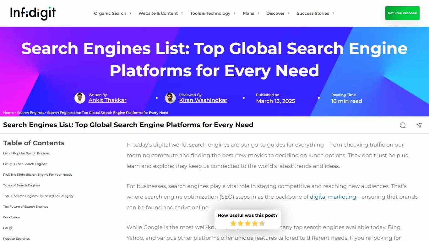 Search Engines List: 50 Most Popular Search Engines in 2026